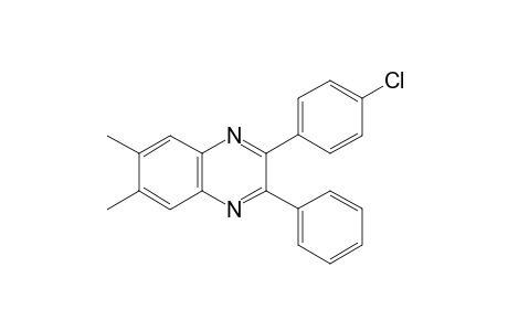 2-(p-chlorophenyl)-6,7-dimethyl-3-phenylquinoxaline