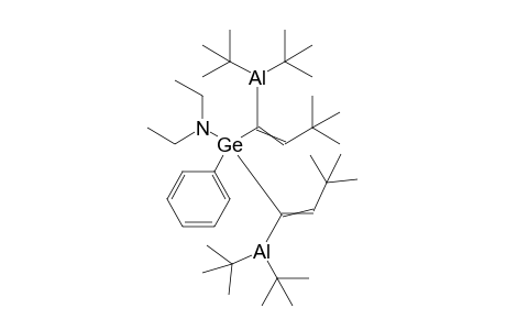 N-[Bis(1-ditert-butylalumanyl-3,3-dimethyl-but-1-enyl)-phenyl-germyl]-N-ethyl-ethanamine