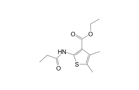 Ethyl 4,5-dimethyl-2-(propionylamino)-3-thiophenecarboxylate