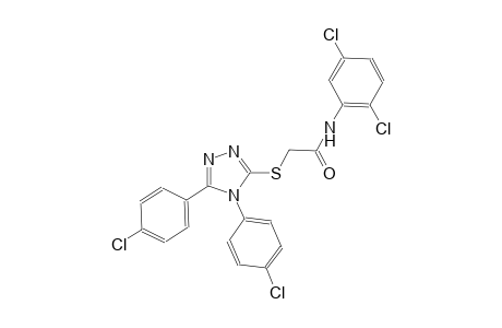 2-{[4,5-bis(4-chlorophenyl)-4H-1,2,4-triazol-3-yl]sulfanyl}-N-(2,5-dichlorophenyl)acetamide