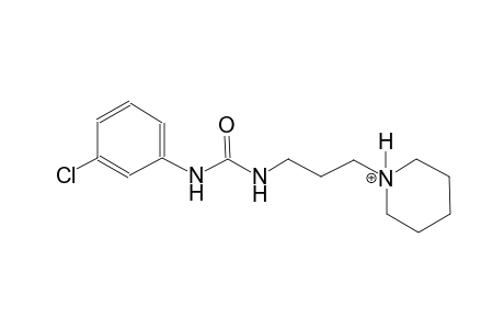 N-(3-chlorophenyl)-N'-[3-(1-piperidiniumyl)propyl]urea