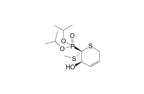 Diisopropyl (3' R / 3' S)-2-[3'-hydroxy-2'-(methylsulfanyl)-3',6'-dihydro-2H-thiapyranyl]-phosphonate