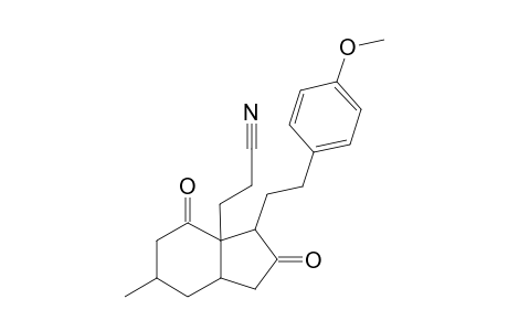 (1RS,3aSR,5RS,7aSR)-7a-(2-cyanoethyl)octahydro-5-methyl-2,7-dioxo-1-[2-(4-methoxyphenyl)ethyl]-1H-indene