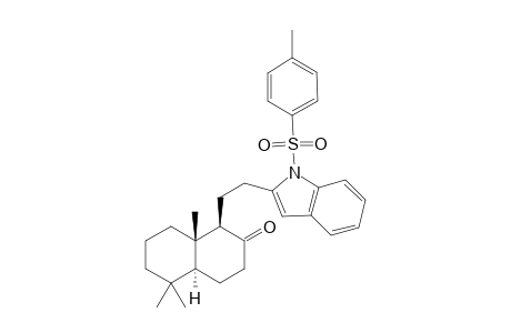 (1S,2R,6S)-2-[2-(1-Tosylbenzo[b]pyrrol-2-yl)ethyl]-1,7,7-trimethylbicyclo[4.4.0]decan-3-one isomer