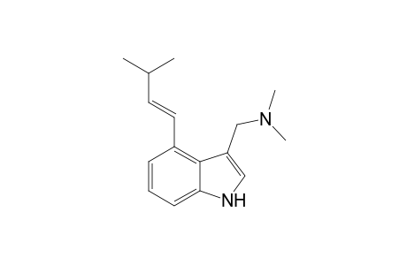 Dimethyl-[[4-[(E)-3-methylbut-1-enyl]-1H-indol-3-yl]methyl]amine