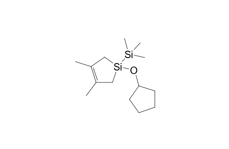 3,4-Dimethyl-1-(trimethylsilyl)-1-(cyclopentyloxy)-1-silacyclopent-3-ene