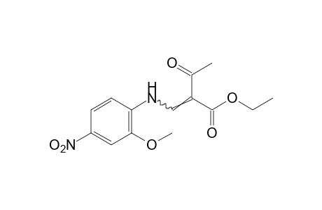 2-[(4-nitro-o-anisidino)methylene]acetoacetic acid, ethyl ester