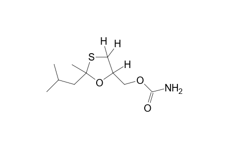 2-isobutyl-2-methyl-1,3-oxathiolane-5-methanol, carbamate