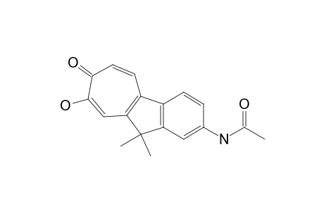 2-Acetamido-8-hydroxy-10,10-dimethylcyclohept[a]inden-7(10H)-one