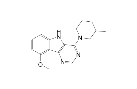 9-methoxy-4-(3-methyl-1-piperidinyl)-5H-pyrimido[5,4-b]indole