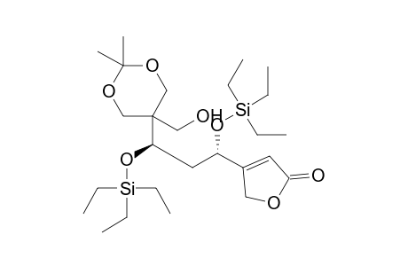 3-[(1S,3R)-3-(2,2-dimethyl-5-methylol-1,3-dioxan-5-yl)-1,3-bis(triethylsilyloxy)propyl]-2H-furan-5-one