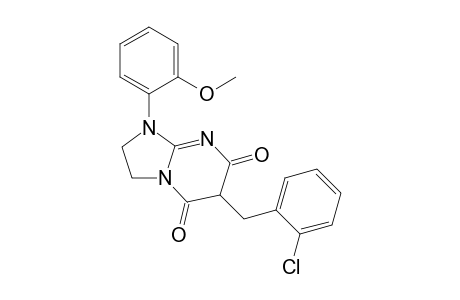 6-[(2-Chlorophenyl)methyl]-1-(2-methoxyphenyl)-2,3-dihydroimidazo[1,2-A]pyrimidine-5,7-dione