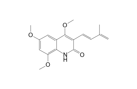 4,6,8-TRIMETHOXY-(E)-3-(3-METHYLBUT-1,3-DIENYL)-2(1H)-QUINOLINE