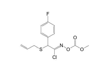 2-Allylthio-1-chloro-1-(methoxycarbonyloxyimino)-2-(4-fuorophenyl)ethane