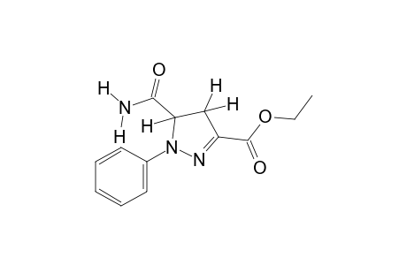 5-crabamoyl-1-phenyl-2-pyrazoline-3-carboxylic acid, ethyl ester