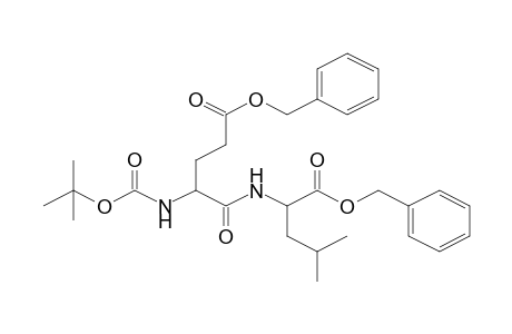 l-Leucine, N-[N-[(1,1-dimethylethoxy)carbonyl]-l-.alpha.-glutamyl]-, bis(phenylmethyl) ester
