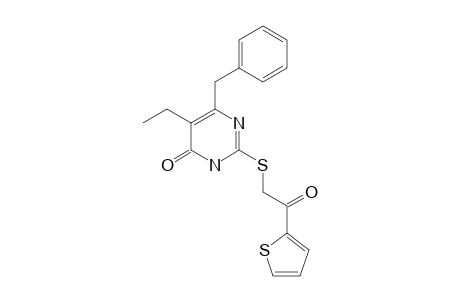 6-BENZYL-5-ETHYL-2-[(THIOPHEN-2-YLCARBONYLMETHYL)-THIO]-PYRIMIDIN-4(3H)-ONE