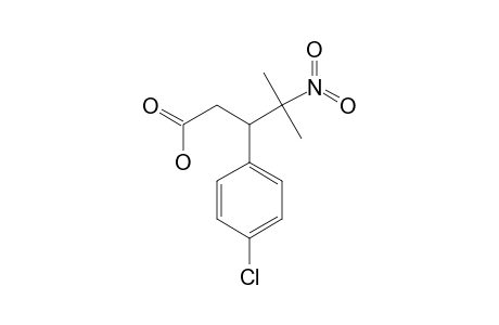 3-(4-Chlorophenyl)-4-methyl-4-nitropentanoic acid