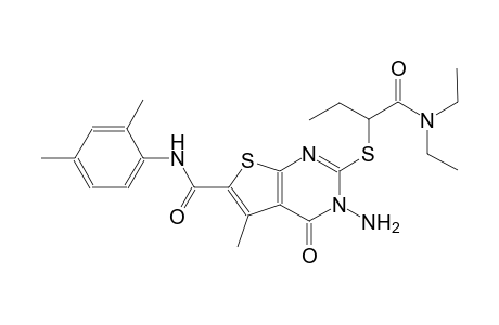 3-amino-2-({1-[(diethylamino)carbonyl]propyl}sulfanyl)-N-(2,4-dimethylphenyl)-5-methyl-4-oxo-3,4-dihydrothieno[2,3-d]pyrimidine-6-carboxamide