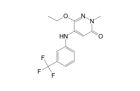 3(2H)-Pyridazinone, 6-ethoxy-2-methyl-5-[[3-(trifluoromethyl)phenyl]amino]-