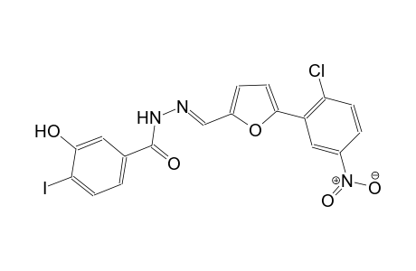 N'-{(E)-[5-(2-chloro-5-nitrophenyl)-2-furyl]methylidene}-3-hydroxy-4-iodobenzohydrazide