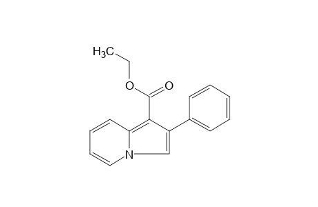 2-Phenyl-1-indolizinecarboxylic acid, ethyl ester