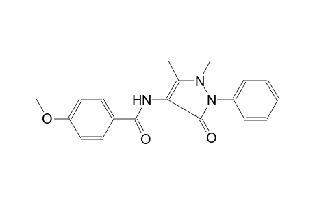 benzamide, N-(2,3-dihydro-1,5-dimethyl-3-oxo-2-phenyl-1H-pyrazol-4-yl)-4-methoxy-