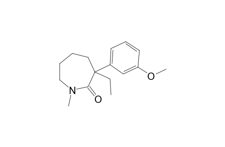 3-ethylhexahydro-3-(m-methoxyphenyl)-1-methyl-2H-azepin-2-one