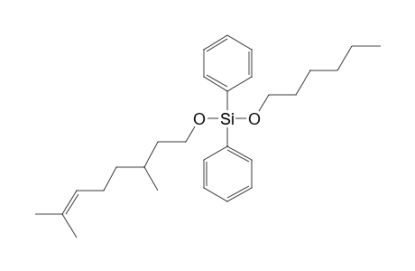 Silane, diphenylcitronellyloxyhexyloxy-