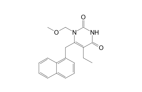 1-METHOXYMETHYL-5-ETHYL-6-(1-NAPHTHYLMETHYL)-URACIL