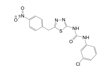 N-(3-chlorophenyl)-N'-[5-(4-nitrobenzyl)-1,3,4-thiadiazol-2-yl]urea