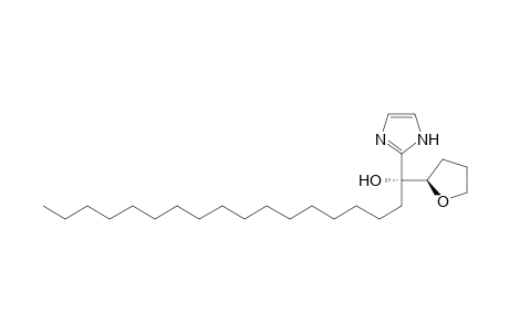 1H-Imidazole-2-methanol, .alpha.-heptadecyl-.alpha.-(tetrahydro-2-furanyl)-, (R*,R*)-