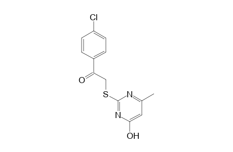 4'-chloro-2-[(4-hydroxy-6-methyl-2-pyrimidinyl)thio]acetophenone