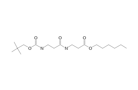 .beta.-Alanyl-.beta.-alanine, N-neopentyloxycarbonyl-, hexyl ester