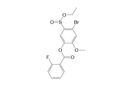 2-Fluorobenzoic acid, 2-methoxy-4-bromo-5-(ethoxysulfo)phenyl ester