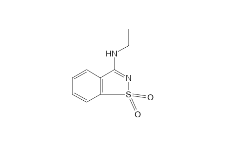 3-(ethylamino)-1,2-benzisothiazole, 1,1-dioxide