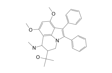 7,9-Dimethoxy-a,a-dimethyl-6-methylamino-1,2-diphenyl-5,6-dihydro-4H-pyrrolo[3,2,1-ij]quinoline-5-methanol