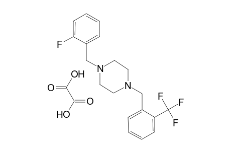 1-(2-Fluorobenzyl)-4-[2-(trifluoromethyl)benzyl]piperazine oxalate