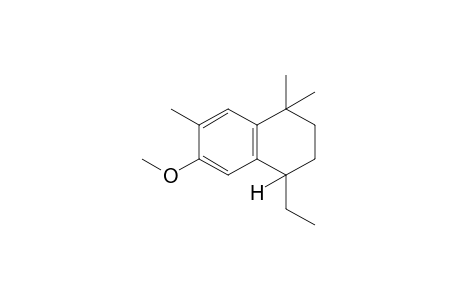 4-ethyl-6-methoxy-1,2,3,4-tetrahydro-1,1,7-trimethylnaphthalene