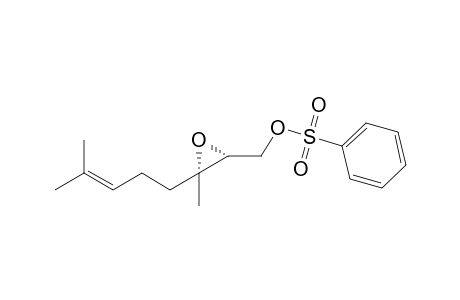 Benzenesulfonic acid (2R,3R)-3-methyl-3-(4-methyl-pent-3-enyl)-oxiranylmethyl ester