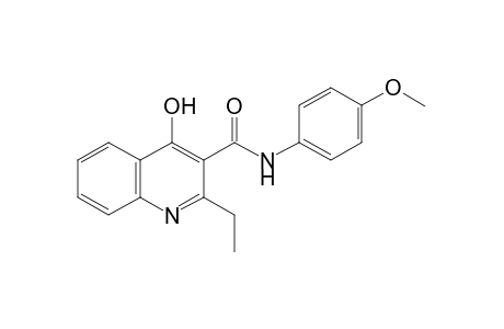 2-ethyl-4-hydroxy-3-quinolinecarbox-p-anisidide