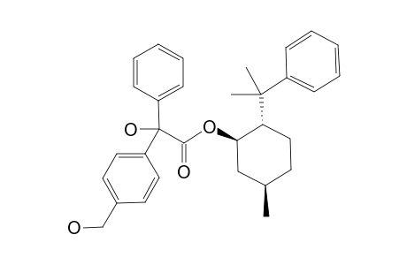 (1R,2S,5R)-5-Methyl-2-(1-methyl-1-phenylethyl)cyclohexyl (S)-.alpha.-hydroxy-.alpha.-[4-(hydroxymethyl)phenyl]benzeneacetate (8-phenylmenthyl (S)-(hydroxymethyl)benzilate