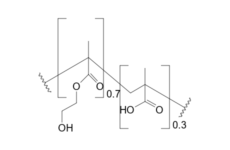 HEMA-co-Methacrylic acid molar ratio 70%/30%