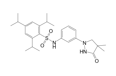 Benzenesulfonamide, N-[3-(4,4-dimethyl-3-oxo-1-pyrazolidinyl)phenyl]-2,4,6-tris(1-methylethyl)-