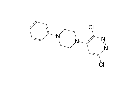 3,6-dichloro-4-(4-phenyl-1-piperazinyl)pyridazine