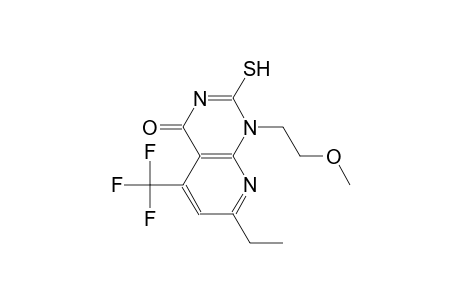 pyrido[2,3-d]pyrimidin-4(1H)-one, 7-ethyl-2-mercapto-1-(2-methoxyethyl)-5-(trifluoromethyl)-