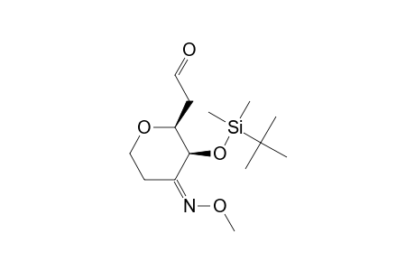 (2S,3S,Z)-3-{[(t-Butyl)dimethylsilyl]oxy}-4-(methoxyimino)-tetrahydro-2H-pyran-2-acetaldehyde