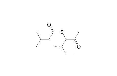 (4S)-4-methyl-3-isovalerylthio-2-hexanone