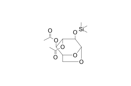 3,4-DI-O-ACETYL-2-O-TRIMETHYLSILYL-1,6-ANHYDRO-BETA-D-GLUCOPYRANOSE