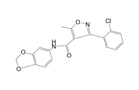 3-(o-chlorophenyl)-5-methyl-3',4'-(methylenedioxy)-4-isoxazolecarboxanilide